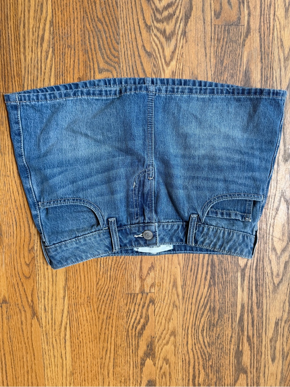 Hollister Light Blue Denim Mini Skirt